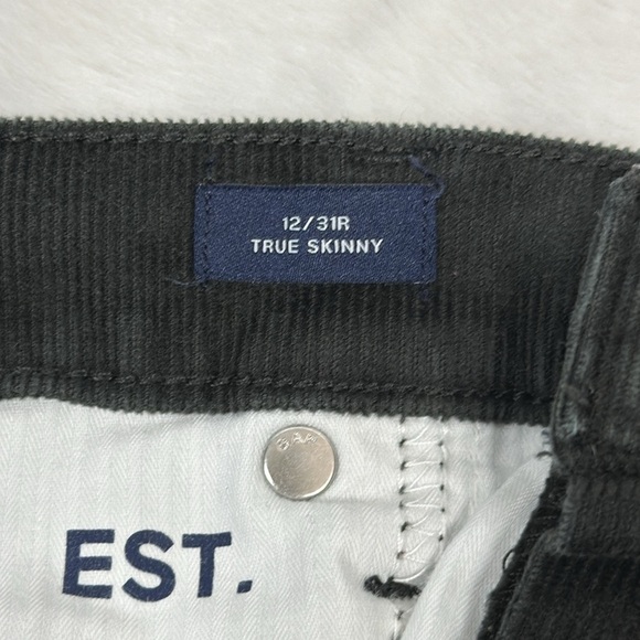 Gap Denim Corduroy Pants Women Size 12/31R Black Solid Pockets boho cords - Picture 8 of 9